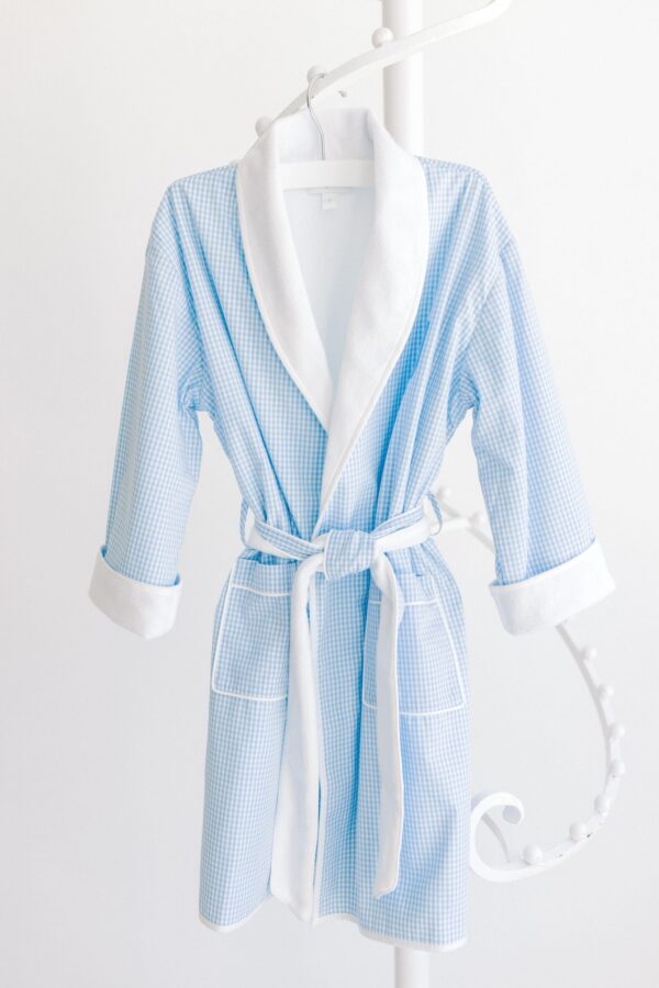 Bathrobe – Blue Gingham