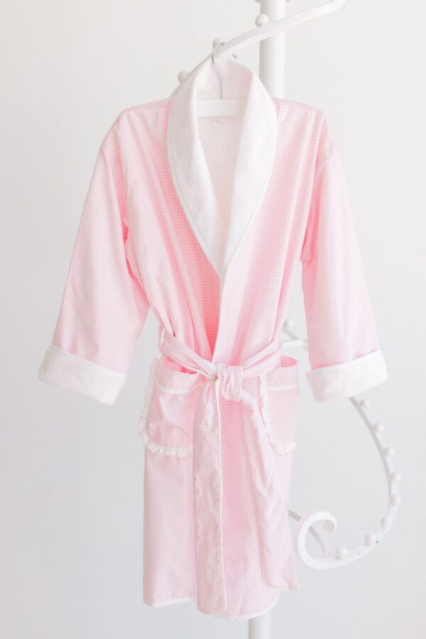Bathrobe – Pink Gingham