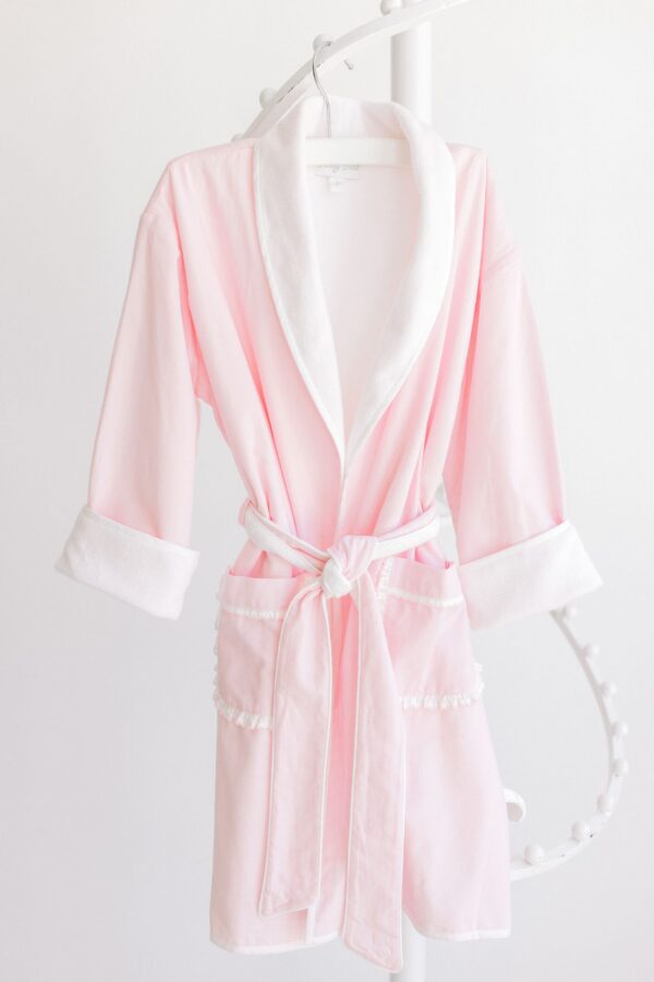 Bathrobe – Pink Pinstripe