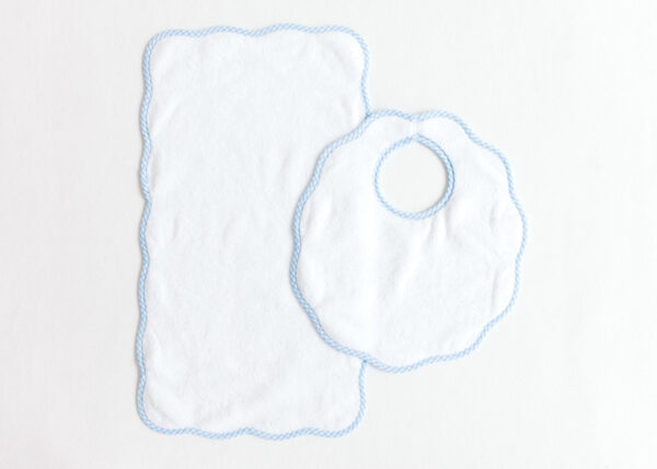 Bib & Burp – Blue Gingham