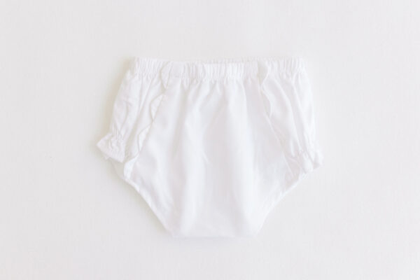 Diaper Cover – White Scallops