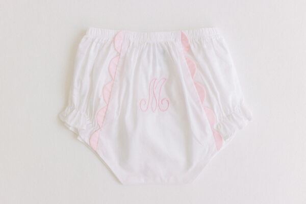 Diaper Cover – Pink Scallops