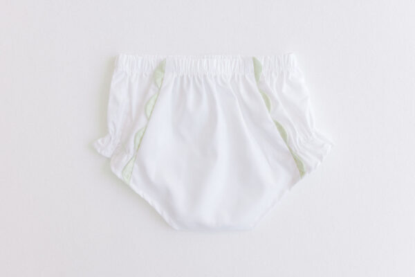 Diaper Cover – Sage Scallops