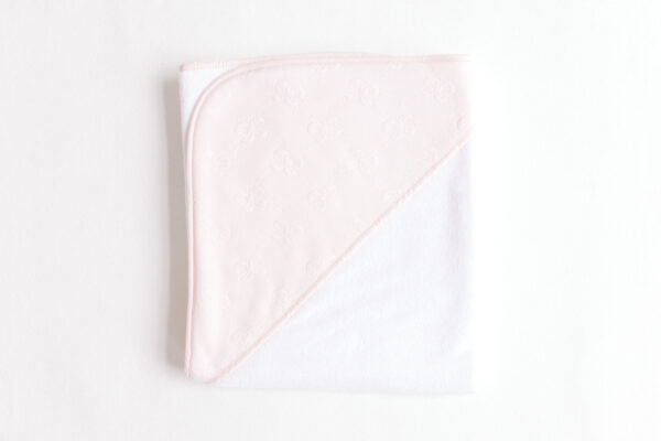 Hooded Towel – Pink Bows