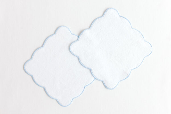 Washcloth – Blue Scallops