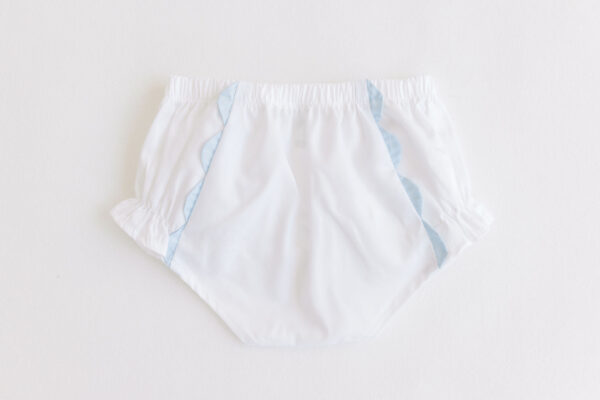 Diaper Cover – Blue Scallops
