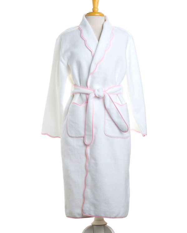 Women’s Bathrobe – Pink Scallops