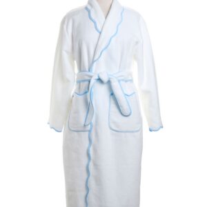 Women’s Bathrobe – Blue Scallops