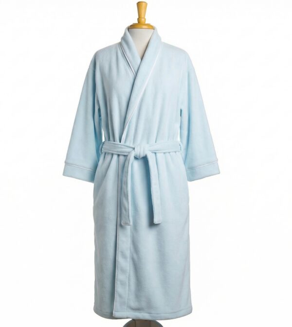 Women’s Bathrobe – Blue Fleece