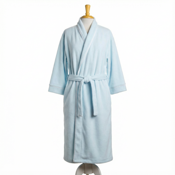 Adult Bathrobe – Blue Fleece